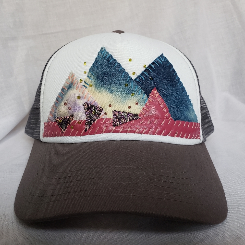 Hand stiched trucker hat